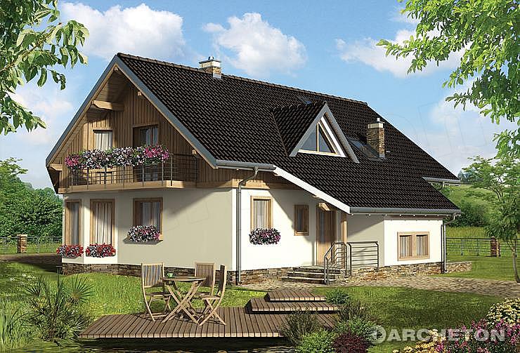 Projekt domu Turmalin Feluś - szkielet drewniany prefabryk.
