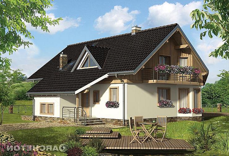 Projekt domu Turmalin Feluś - szkielet drewniany prefabryk.
