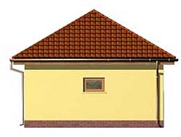 G102 garaż jednostanowiskowy elewacja