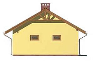 G1m garaż dwustanowiskowy z pomieszczeniem gospodarczym elewacja