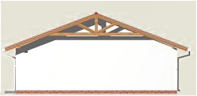 G3 garaż dwustanowiskowy z pomieszczeniami gospodarczymi elewacja