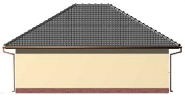 G33 garaż dwustanowiskowy z pomieszczeniem gospodarczym elewacja