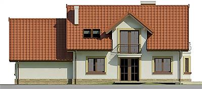 Dom przy Modrzewiowej 14 elewacja