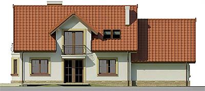 Dom przy Modrzewiowej 14 elewacja