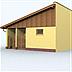 projekt domu G125 garaż dwustanowiskowy z pomieszczeniem gospodarczym
