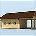 projekt domu G213 garaż dwustanowiskowy z pomieszczeniami gospodarczymi