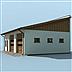projekt domu G198 garaż dwustanowiskowy z pomieszczeniem gospodarczym