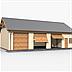 projekt domu G38 garaż trzystanowiskowy z pomieszczeniami gospodarczymi