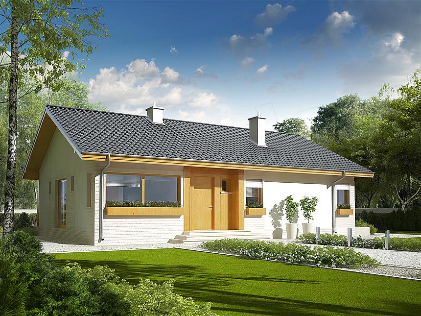 Projekt domu Eryk bianco