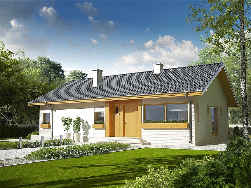 Projekt domu Eryk bianco