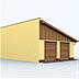 projekt domu G132 budynek gospodarczy