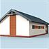 projekt domu G281 garaż dwustanowiskowy z pomieszczeniem gospodarczym i wiatą