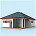 projekt domu G320 garaż dwustanowiskowy z pomieszczeniem gospodarczym i altaną