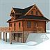 projekt domu Ontario z płazów drewnianych
