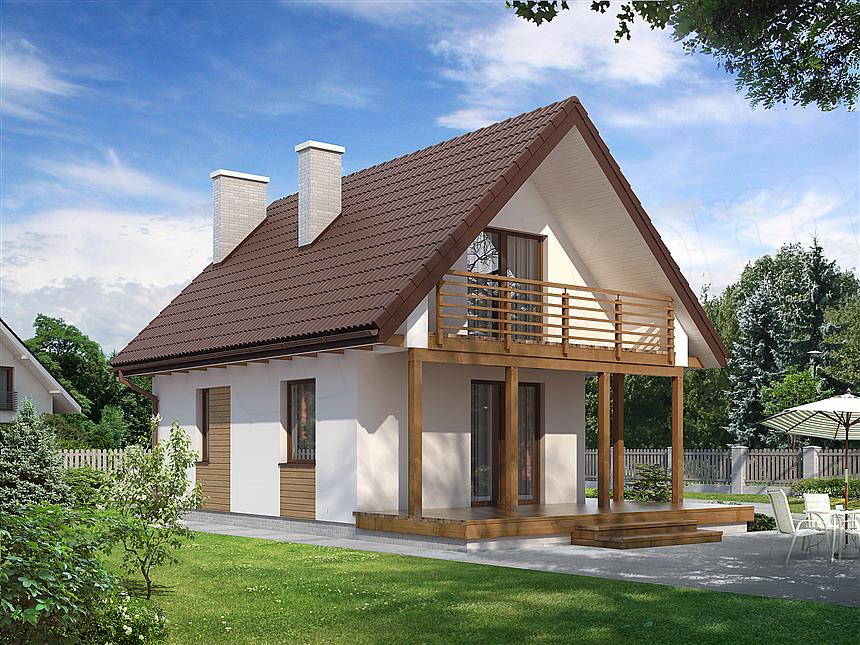 Projekt domu Poziomka 3 dr-T