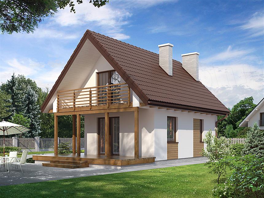 Projekt domu Poziomka 3 dr-T