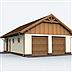 projekt domu G130 garaż trzystanowiskowy