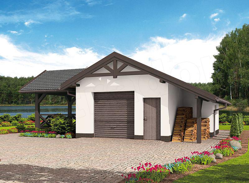 Projekt domu G53 Szkielet drewniany