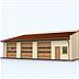 projekt domu G160 garaż trzystanowiskowy z pomieszczeniami gospodarczymi