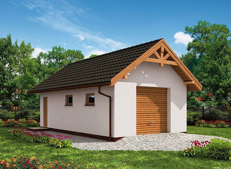 Projekt domu G8 szkielet drewniany budynek gospodarczy