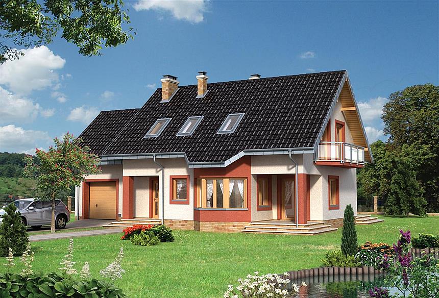 Projekt domu Mira Polo - murowana – beton komórkowy