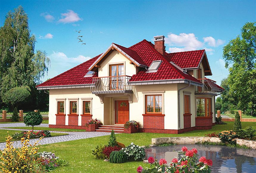 Projekt domu Prymus Lux G2 - murowana – beton komórkowy