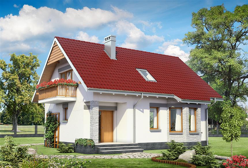 Projekt domu Calineczka (957)