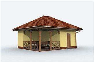 Projekt domu G151 budynek gospodarczy