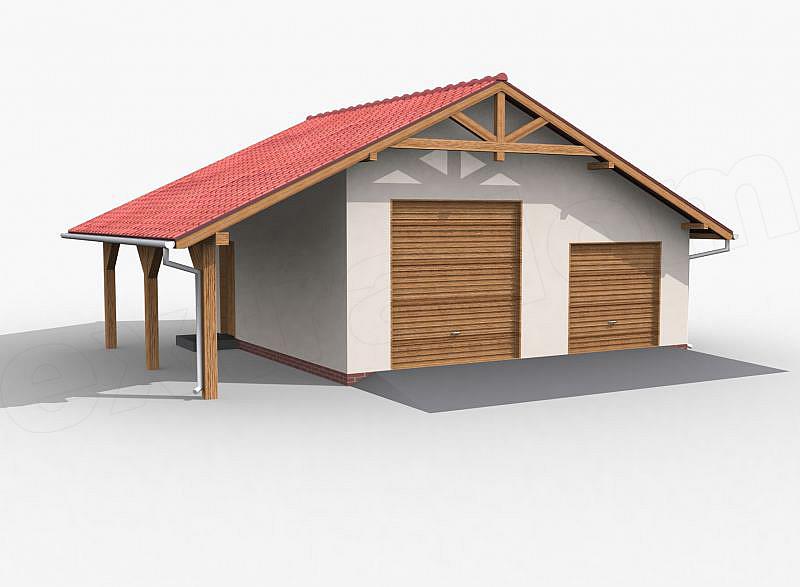 Projekt domu G6 garaż dwustanowiskowy