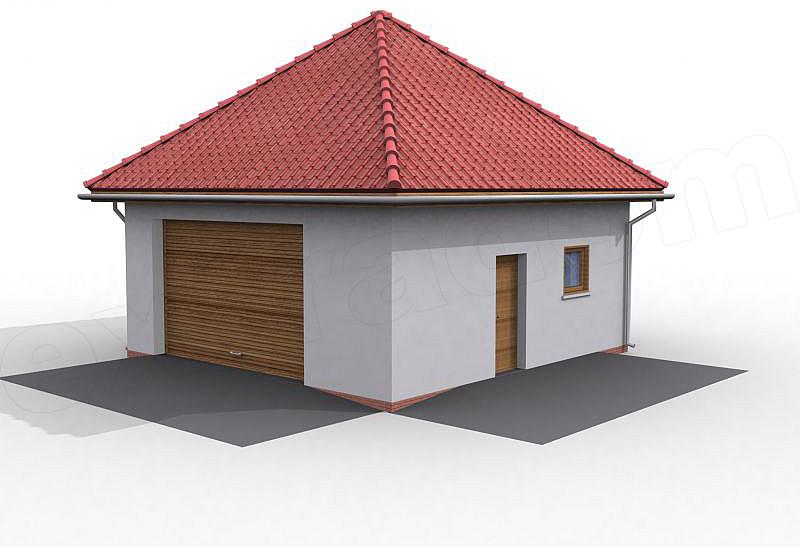 Projekt domu G12 garaż jednostanowiskowy z podpiwniczeniem