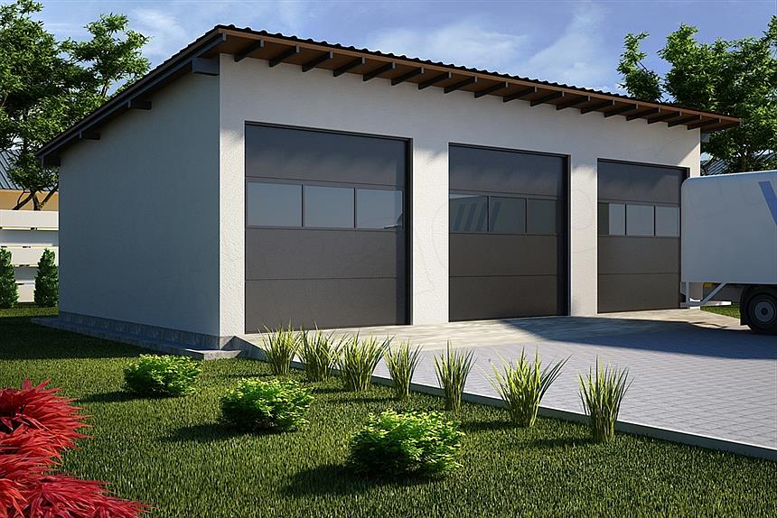 Projekt domu G35 - Budynek garażowy