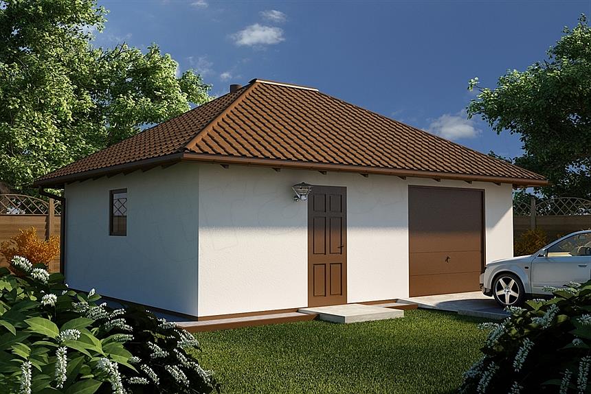 Projekt domu G19 - Budynek garażowo - gospodarczy