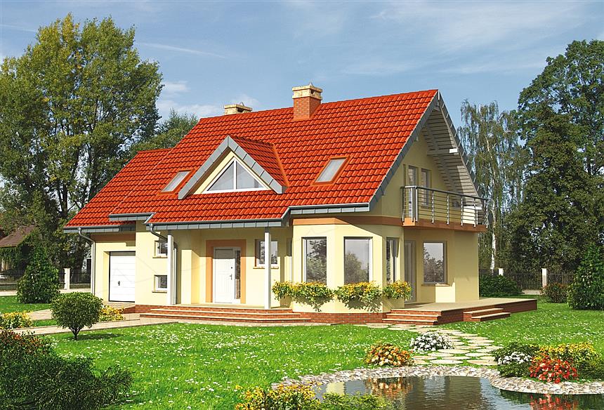 Projekt domu Maja Polo - murowana – beton komórkowy