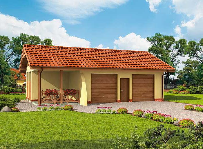 Projekt domu G251 budynek gospodarczy