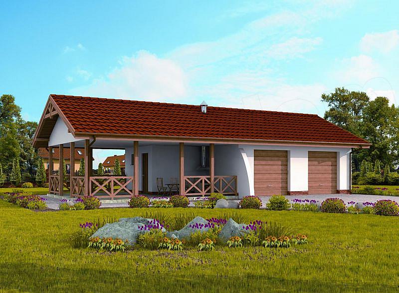 Projekt domu G246 budynek gospodarczy