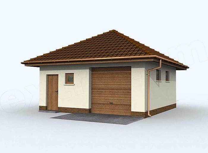 Projekt domu G74 budynek gospodarczy