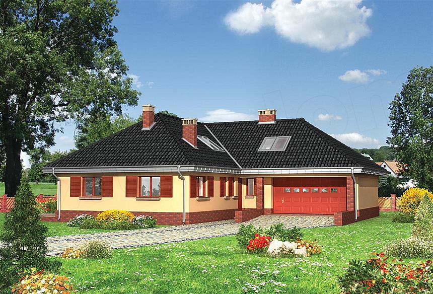 Projekt domu Cetyniec Max - murowana – beton komórkowy