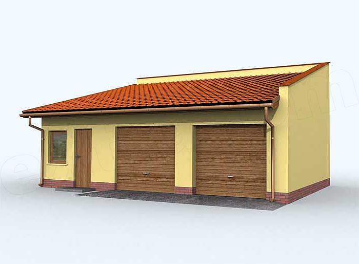 Projekt domu G85 budynek gospodarczy