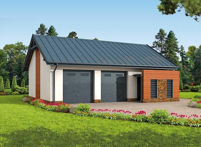 Projekt domu G279 budynek gospodarczy