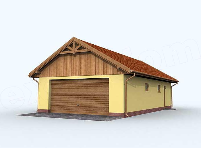 Projekt domu G123 budynek gospodarczy