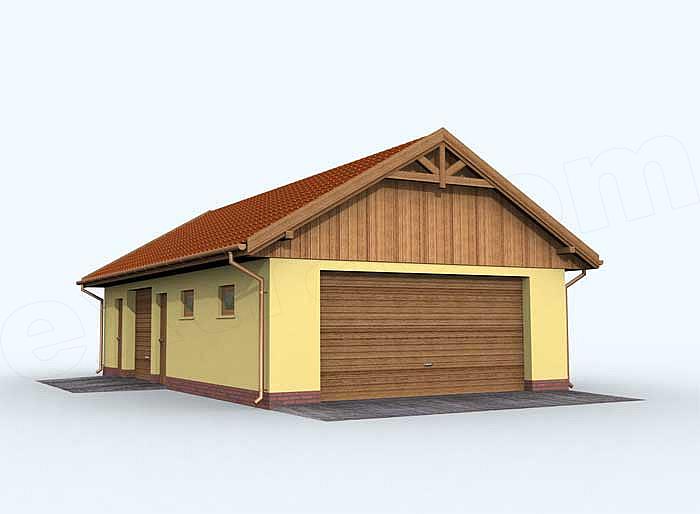 Projekt domu G126 budynek gospodarczy