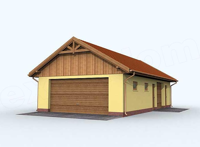 Projekt domu G126 budynek gospodarczy