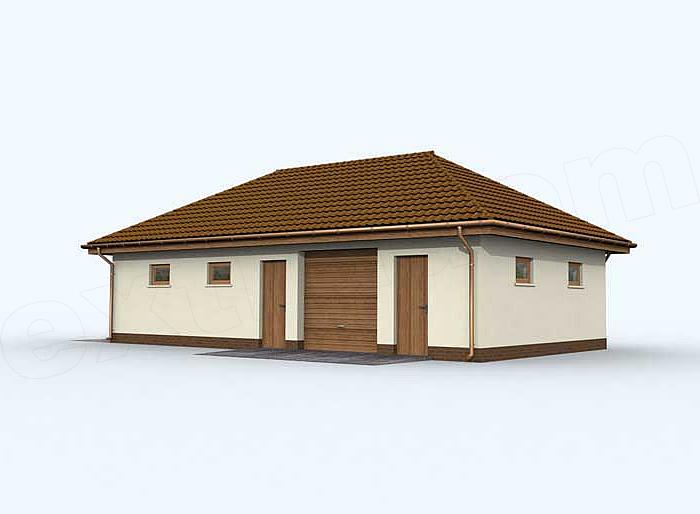 Projekt domu G127 budynek gospodarczy
