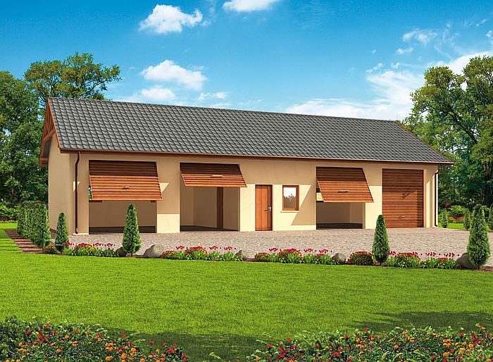 Projekt domu G49 budynek gospodarczy