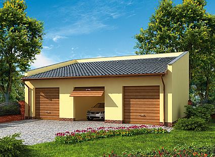 Projekt domu G215 budynek gospodarczy