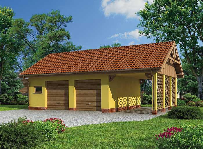 Projekt domu G178 budynek gospodarczy