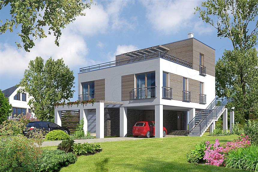 Projekt domu Santorini LMZ06