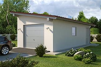 Projekt domu G37 - Budynek garażowo - gospodarczy