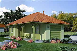 Projekt domu G39 - Budynek garażowo - gospodarczy