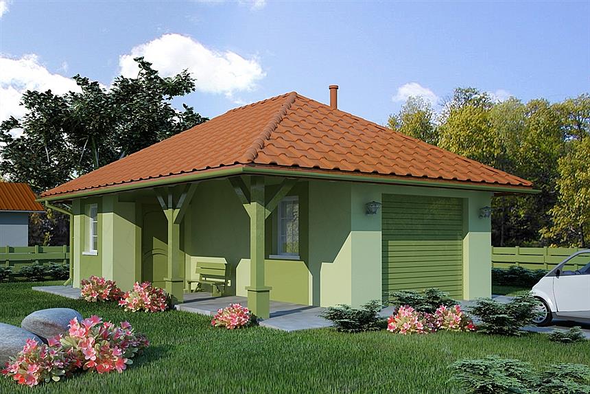 Projekt domu G39 - Budynek garażowo - gospodarczy